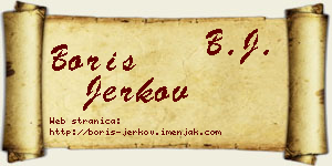 Boris Jerkov vizit kartica